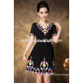 Embroidery Party Dress Casual Dress plus size women clothing embroidered dress